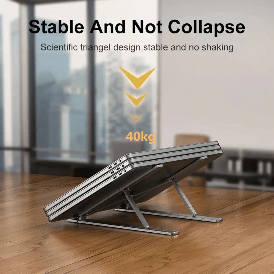 Cooling Laptop Stand – Anti-Heating Foldable Aluminum Adjustable - ZEERIK