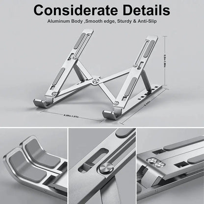 Cooling Laptop Stand – Anti-Heating Foldable Aluminum Adjustable - ZEERIK