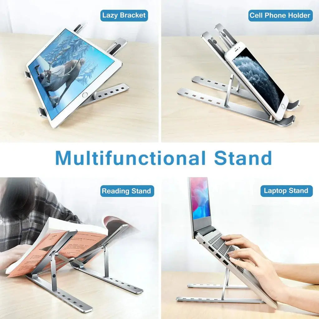 Cooling Laptop Stand – Anti-Heating Foldable Aluminum Adjustable - ZEERIK